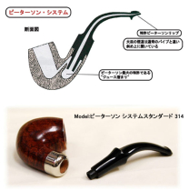 ピーターソン  Peterson システムデラックス 12.5・スムース （ベントビリヤード）