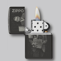 ジッポー・ファウンダーズ・デイ 2023 #48702Zippo Founder's Dayハイポリッシュブラック両面