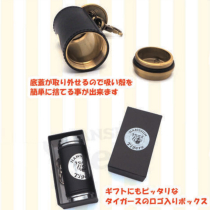  阪神タイガース 携帯灰皿本革巻きシリンダーHTA-GD ゴールド