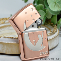  月とネコ PKGツキトネコピンクゴールド