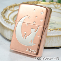  月とネコ PKGツキトネコピンクゴールド