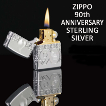 世界限定900個ZIPPO創業90周年記念スターリングシルバーモデル90th Anniv.#48461