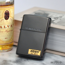 チタンコート&ワンポイントロゴプレート(A)ブラック 黒