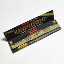RAWペーパーCLASSIC BLACKクラシック・ブラックゴールド・キングサイズスリム32枚入×5個セット長さ110mm×幅36mm（約）