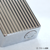 Windmill ウインドミル フリントオイルライター(2)クローム縦縞FOX-0002