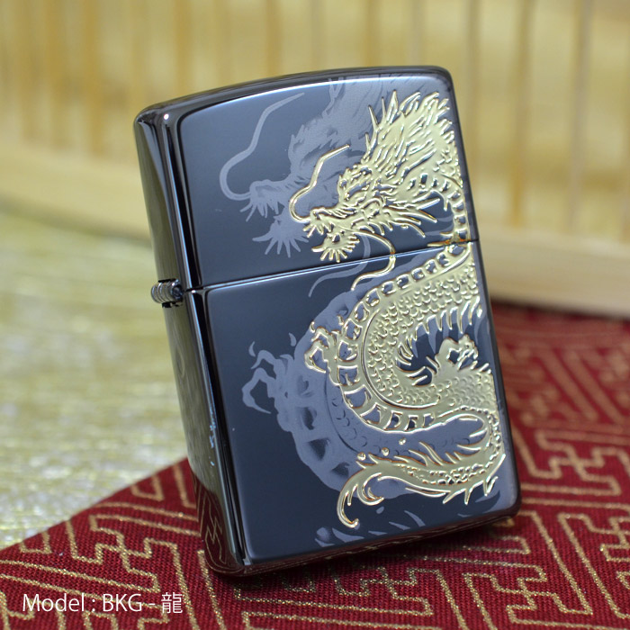 レーザー&エッチング龍の息吹-金(2BKG-龍)2BKG-RYU