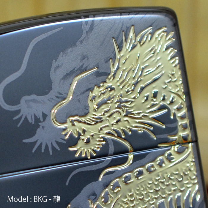 レーザー&エッチング龍の息吹-金(2BKG-龍)2BKG-RYU