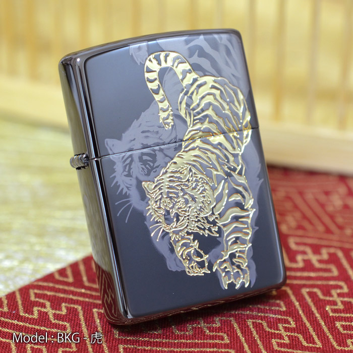 レーザー&エッチング虎の咆哮-金(2BKG-虎)2BKG-TIGER2