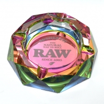 RAW RAINBOW GLASS ASHTRAYレインボー・グラス・アシュトレーガラス製卓上灰皿