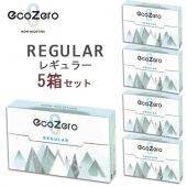 この(EcoZero エコゼロフレーバー[レギュラー]1箱20本入り×5箱（ニコチン0mg・副流煙0mg加熱式茶葉スティック）)の商品詳細ページを見る