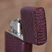 限定生産 Lizard Leatherトカゲ革巻き メタル石付きレッド（赤メノウ） 