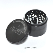 RAW×HAMMERCRAFTアルミニウムグラインダー Lsize（直径62mm）BLACK ブラック