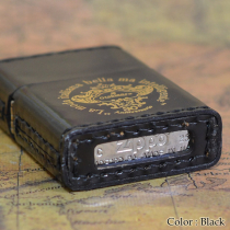 30個限定生産Orobianco オロビアンコ 30周年記念ZIPPO 本牛革巻き Black(黒)