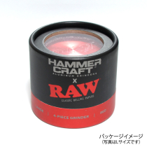 RAW×HAMMERCRAFTアルミニウムグラインダー Lsize（直径62mm）RED レッド
