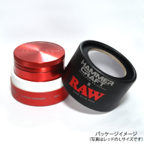 RAW×HAMMERCRAFTアルミニウムグラインダー Lsize（直径62mm）RED レッド